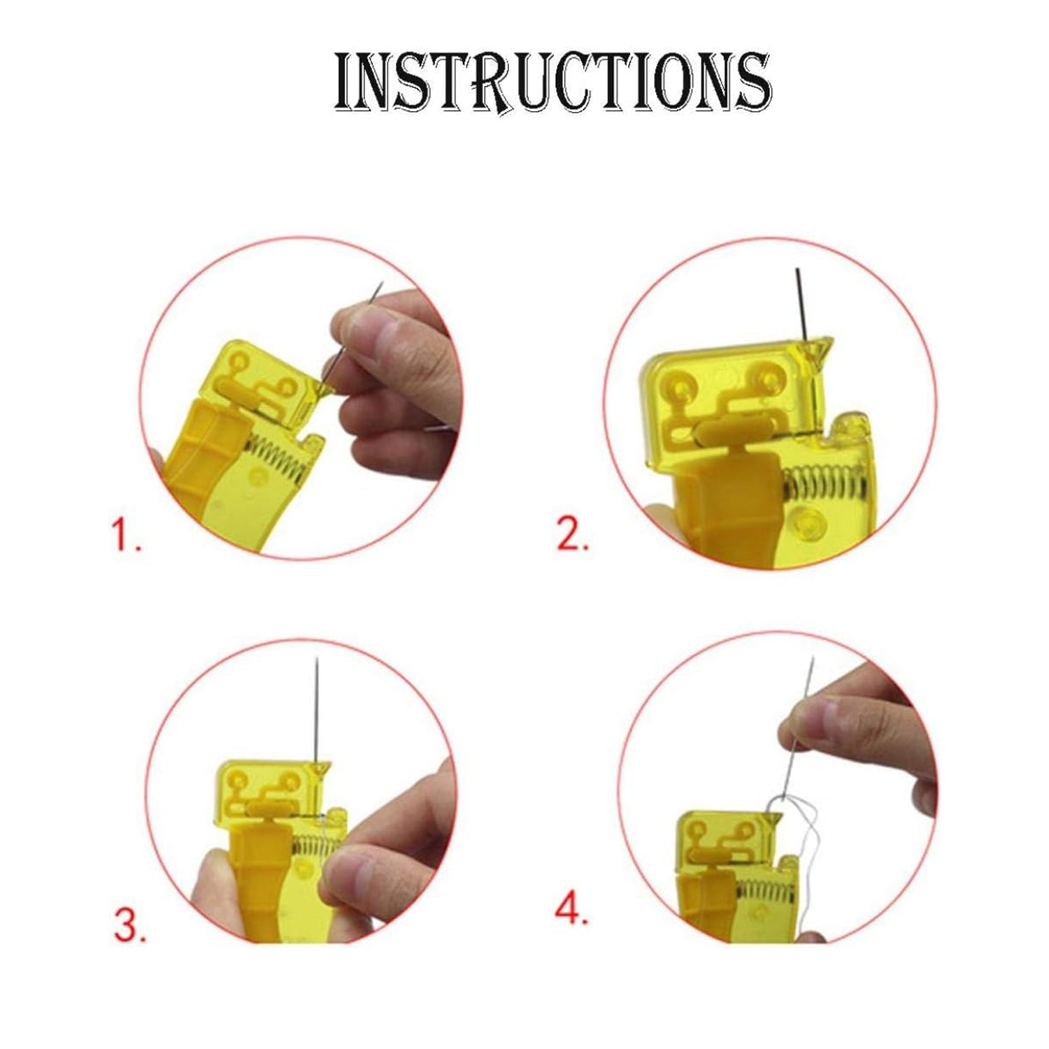 8456 Needle Threader, Stylish Appearance Comfortable Grip Lightweight Portable Automatic Needle Threader for Sewing for Home (1 Pc) 8456 Needle Threader, Stylish Appearance Comfortable Grip Lightweight Portable Automatic Needle Threader for Sewing for Home (1 Pc)
